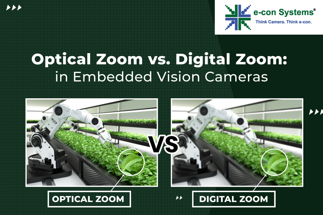 Optical Zoom vs. Digital Zoom in Embedded Vision Cameras