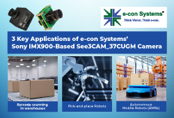 3 Key Applications of e-con Systems' Sony IMX900-Based See3CAM_37CUGM Camera