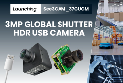 e-con Systems launches See3CAM_37CUGM - A 3MP Global Shutter HDR Sony IMX900 based Camera Powered by High-Performance TintE ISP