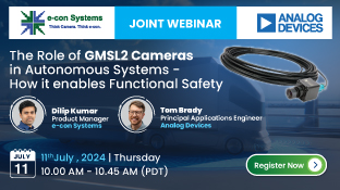 Role of GMSL2 Cameras in Autonomous Systems - How It Enables Functional Safety